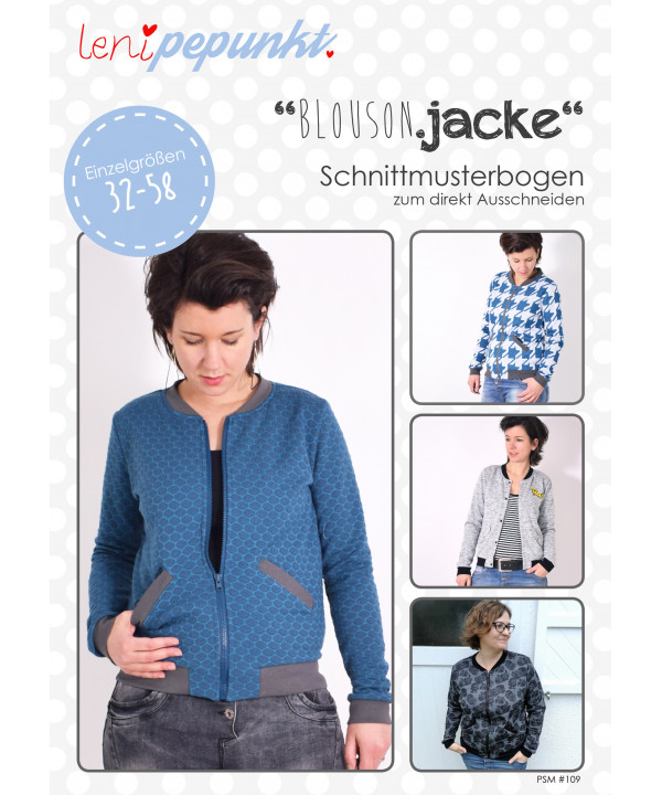 Jacke "BLOUSON.jacke" Gr. 32-58  by leni pepunkt, Papierschnittmuster
