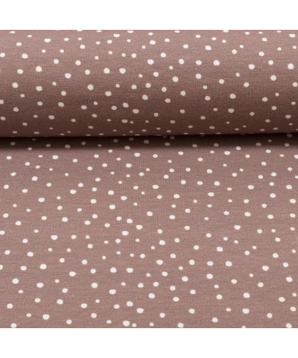 0,1m  Jersey "Snowflakes" by Lila-Lotta hellbraun