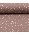 0,1m  Jersey "Snowflakes" by Lila-Lotta hellbraun