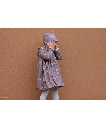 0,1m  Jersey "Snowflakes" by Lila-Lotta hellbraun