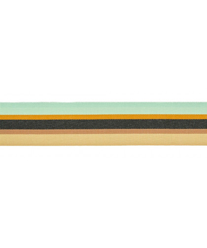 1m Ripsband "Streifen" mint-senf 35mm