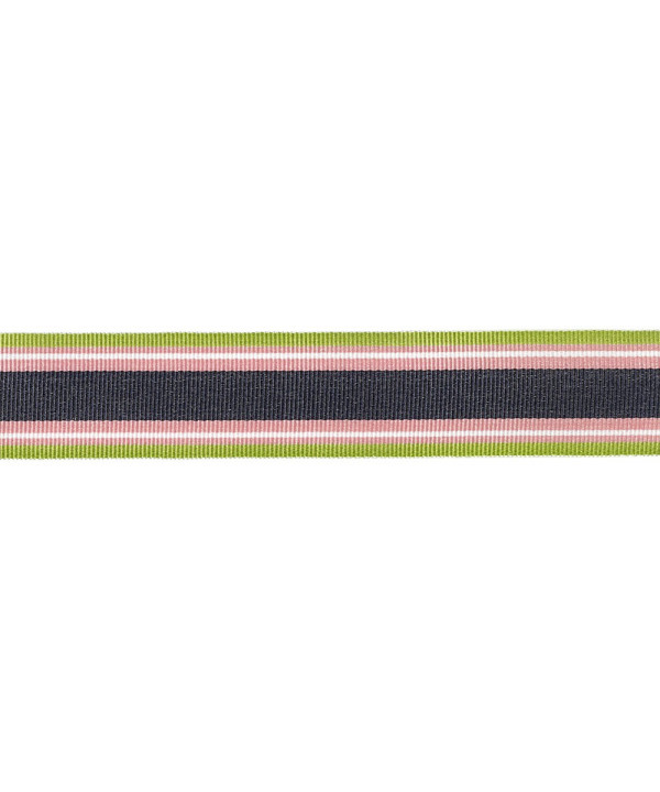 1m Ripsband "Streifen" grün-rosa-dunkelblau 25mm