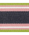 1m Ripsband "Streifen" grün-rosa-dunkelblau 25mm
