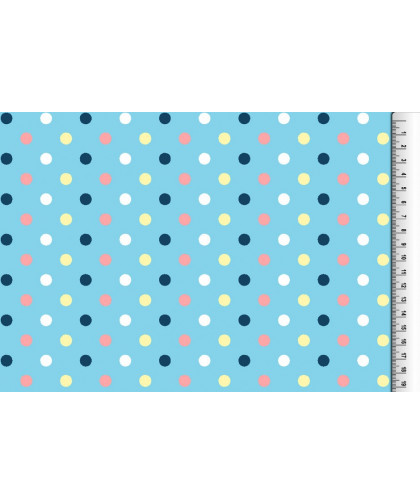 0,1m Canvas Druck mit PVC-Coating "Dots"