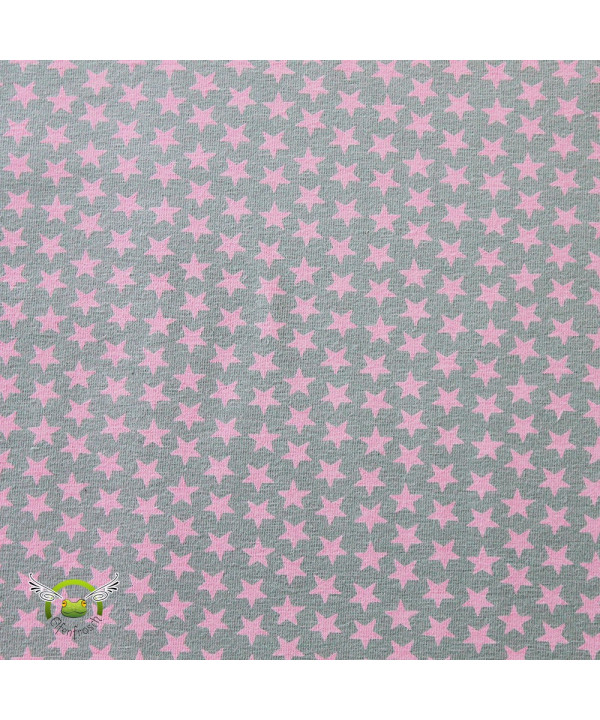 0,1m Jersey "Sterne" pastell grau-rosa