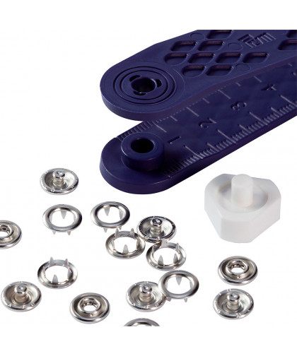 PRYM Druckknöpfe "Jersey" Zackenring, 8mm
