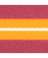 1m Besatzband "Streifen" 25mm - pink/orange