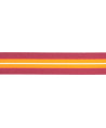 1m Besatzband "Streifen" 25mm - pink/orange