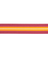 1m Besatzband "Streifen" 25mm - pink/orange
