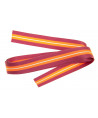 1m Besatzband "Streifen" 25mm - pink/orange