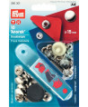 PRYM Druckknöpfe "Anorak", 15mm - silber