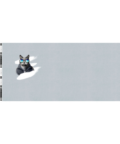 1 Panel French Terry "Sporty Cat" by Thorsten Berger