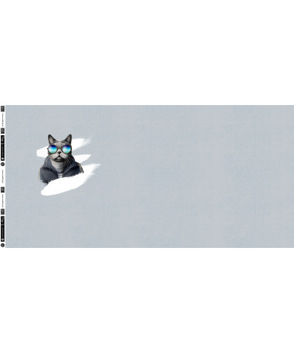 1 Panel French Terry "Sporty Cat" by Thorsten Berger