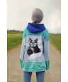 1 Panel French Terry "Sporty Cat" by Thorsten Berger