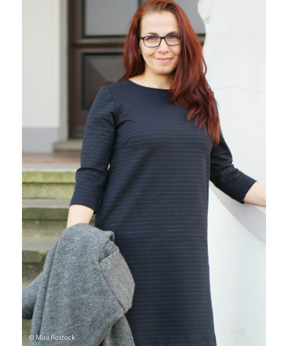 0,1m Interlock-Jersey "Pia" mit Glitzerstreifen