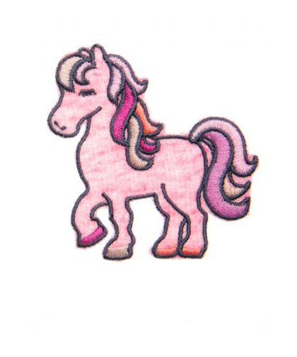 Applikation "Pferd" rosa