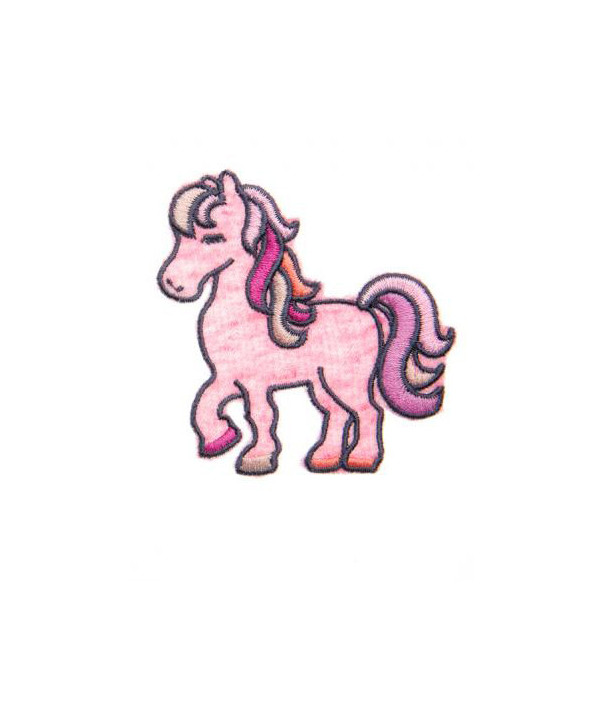 Applikation "Pferd" rosa