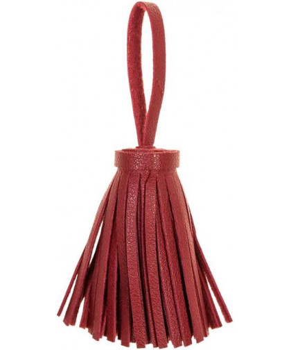 Quaste/Tassel mit Aufhänger aus Kunstleder