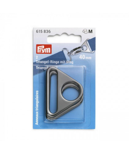 PRYM Triangel-Ringe 40mm gunmetal