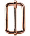 Leiterschnalle / Schieber 30mm rosegold / kupfer