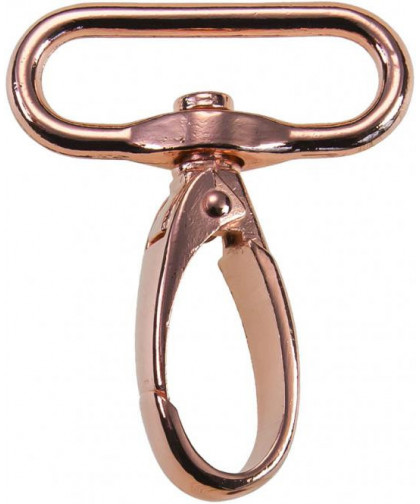 Karabinerhaken 40mm rosegold / kupfer