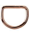 Halbrundring / D-Ring 25mm rosegold / kupfer