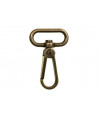 Karabinerhaken 30mm altmessing