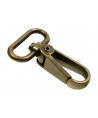 Karabinerhaken 30mm altmessing