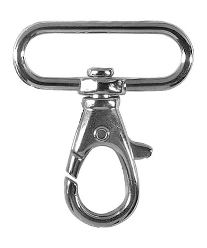 Karabinerhaken 30mm silber
