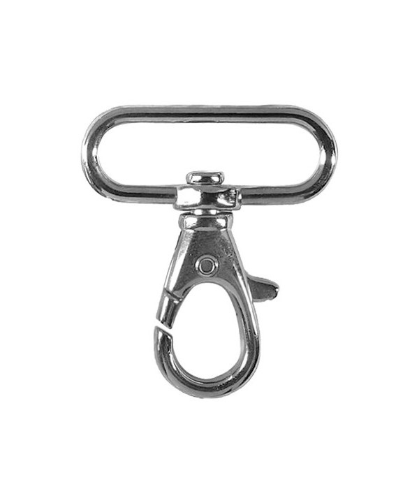 Karabinerhaken 30mm silber