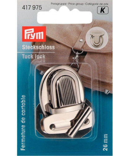 PRYM Steckschloss 26mm silber