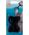 PRYM Karabinerhaken-Set 30mm Kunststoff schwarz