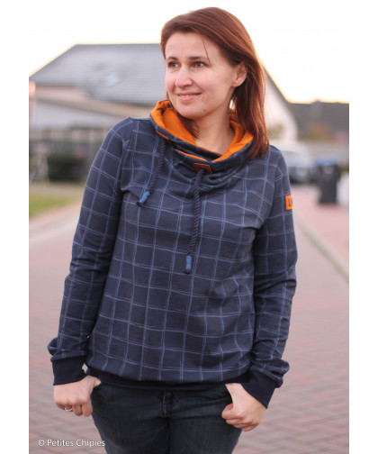 0,1m Modal-Sweat "Jills Check" by Cherry Picking