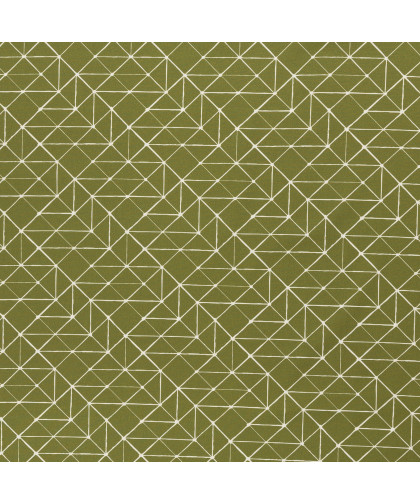 0,1m Baumwolle "Kurt" Linien olivgrün