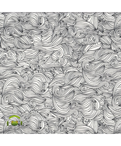 0,1m Voile "Waves" by Lila-Lotta