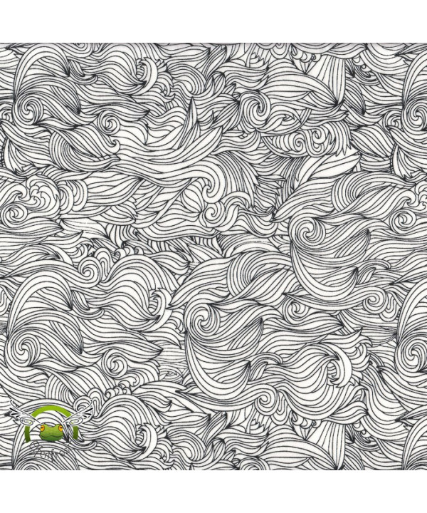 0,1m Voile "Waves" by Lila-Lotta