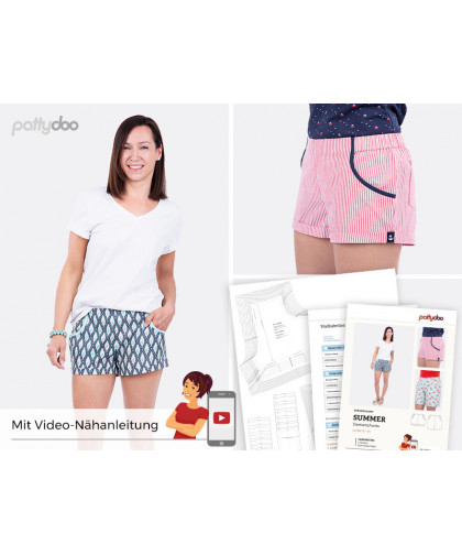 Damen-Shorts "Summer" by pattydoo, Papierschnittmuster