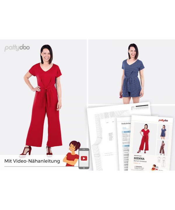 Jumpsuit "Sienna" by pattydoo, Papierschnittmuster