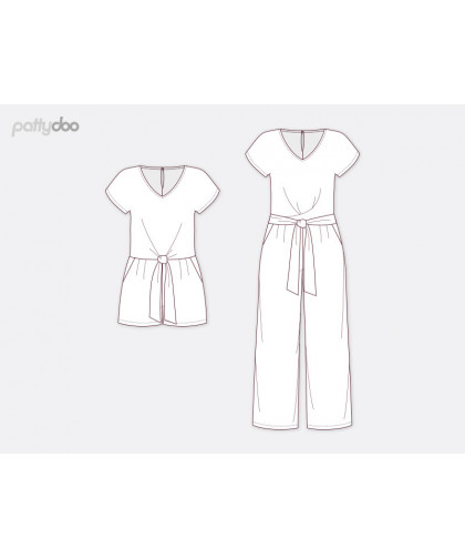 Jumpsuit "Sienna" by pattydoo, Papierschnittmuster