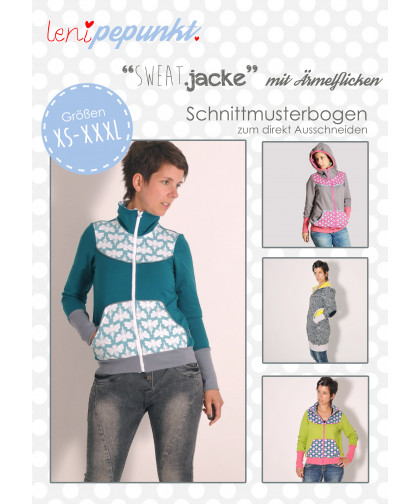 Jacke "SWEAT.jacke" Gr. XS-XXXL  by leni pepunkt, Papierschnittmuster
