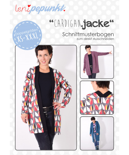 Jacke "CARDIGAN.jacke" Gr. XS-XXXL  by leni pepunkt, Papierschnittmuster