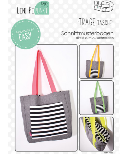 Shopper "TRAGE.tasche" by leni pepunkt, Papierschnittmuster