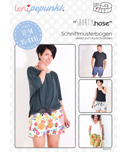 Hose "SHORTY.hose" UNISEX by leni pepunkt, Papierschnittmuster
