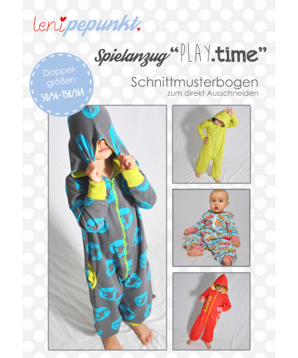 Jumper "Spielanzug PLAY.time" Gr. 50/56-158/164  by leni pepunkt, Papierschnittmuster