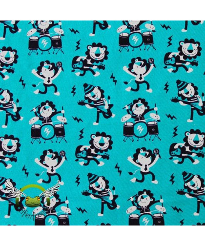 Bio-Jersey "Rocking Lions" by bora, Lillestoff