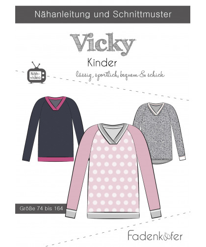 Pullover "Vicky" by Fadenkäfer, Papierschnittmuster