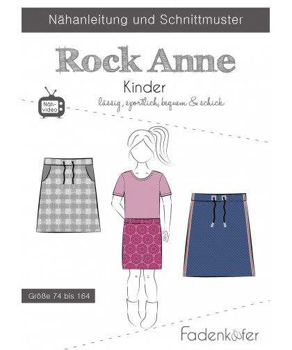 Rock "Anne" by Fadenkäfer, Papierschnittmuster