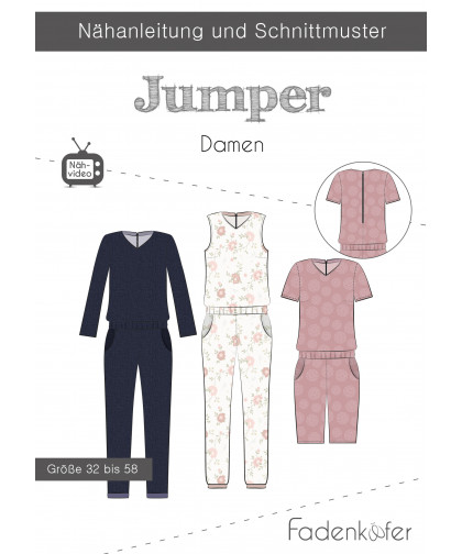 Einteiler "Jumper" by Fadenkäfer, Papierschnittmuster